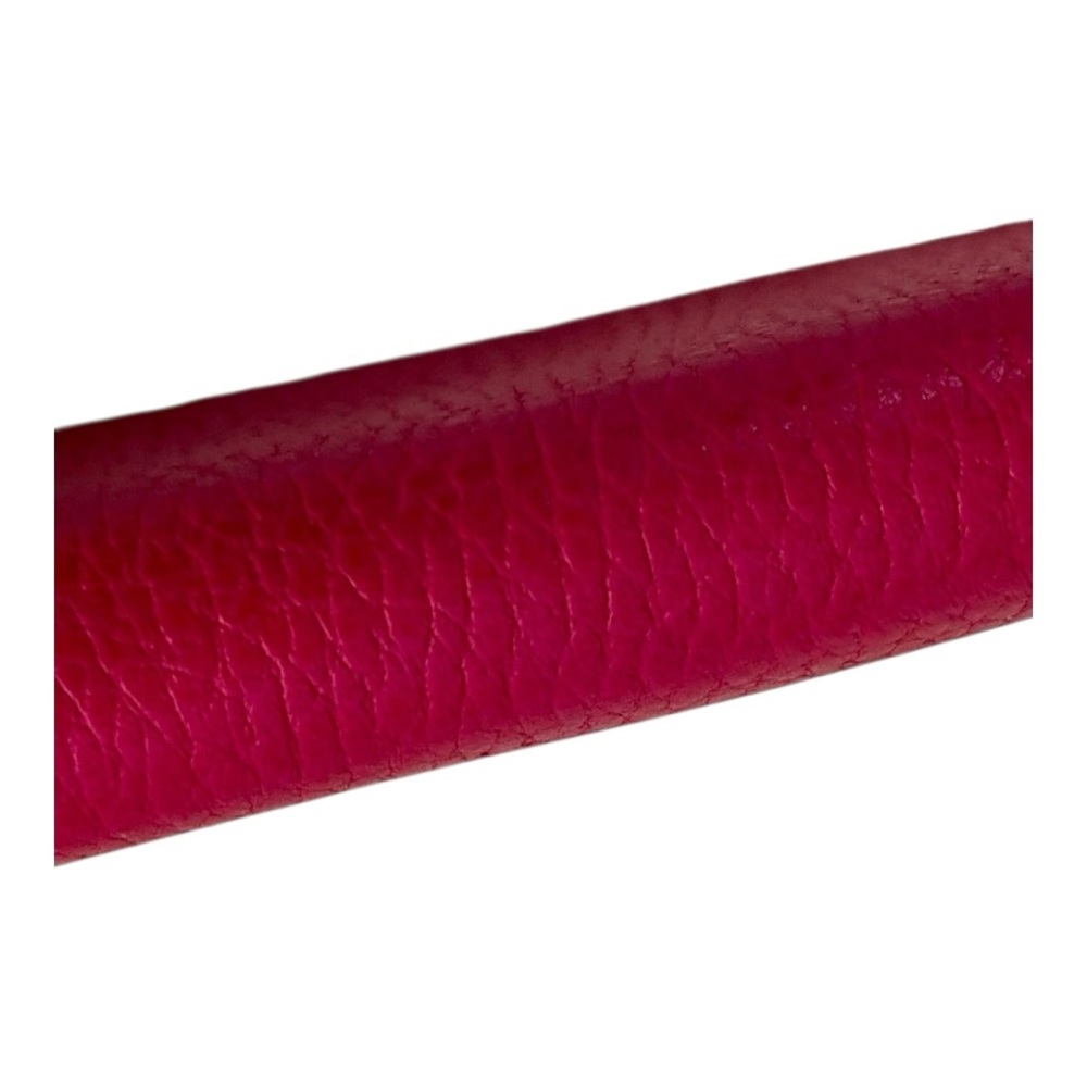 ✨💎GUCCI💎✨MAGENTA PEBBLED LEATHER WALLET W/DUSTY & CHAIN - Picture 3 of 7